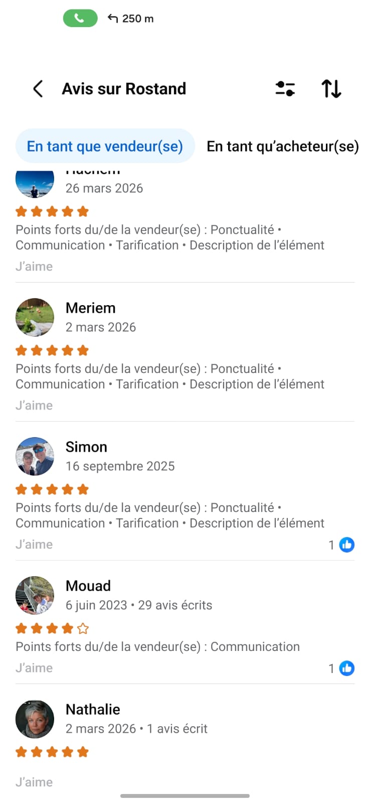 Avis sur Rostand — points forts : ponctualité, communication, tarification